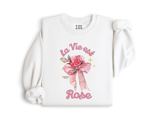 La Vie est Rose Crewneck
