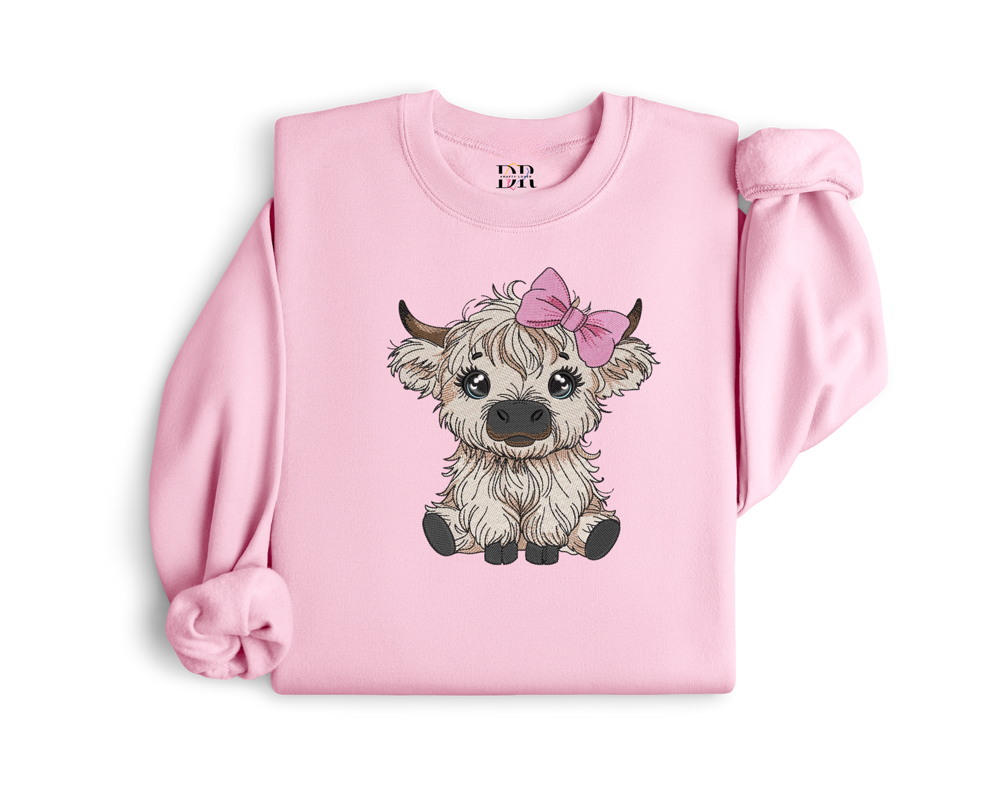 Highland Cow Embroidery Crewneck