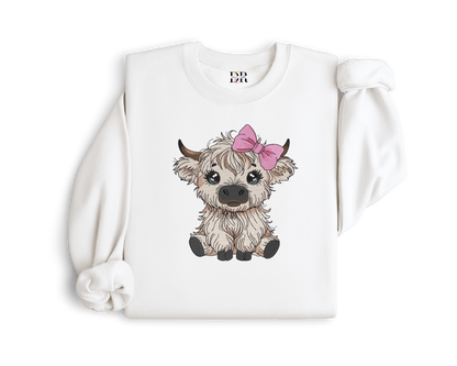 Highland Cow Embroidery Crewneck